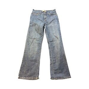 Levis 512 Perfectly Slimming Bootcut Jeans Womens 8 Short Medium Wash Blue Denim